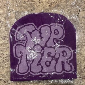 Purple Graphic Beanie